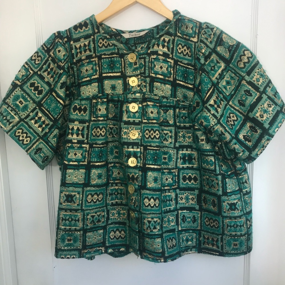 Tucker Metallic Thread Jacket/Top - image 2